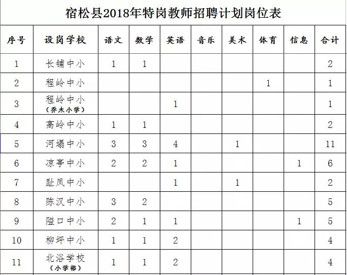 宿松县小学最新招聘公告概览